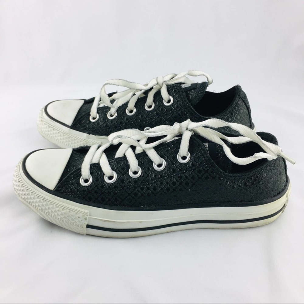 Converse all star sparkly sneakers size 6